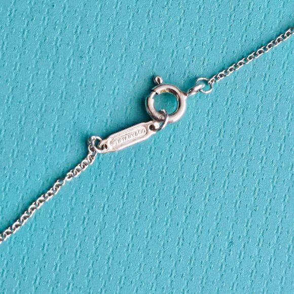 Tiffany & Co. Blue Enamel Party Hat Birthday Silver Charm Pendant Necklace - Picture 5 of 6